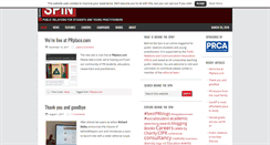 Desktop Screenshot of behindthespin.com